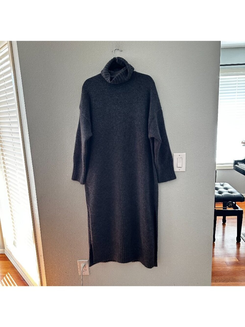 Anthropologie Daily Practice Oversized XXS Turtleneck Sweater Dress